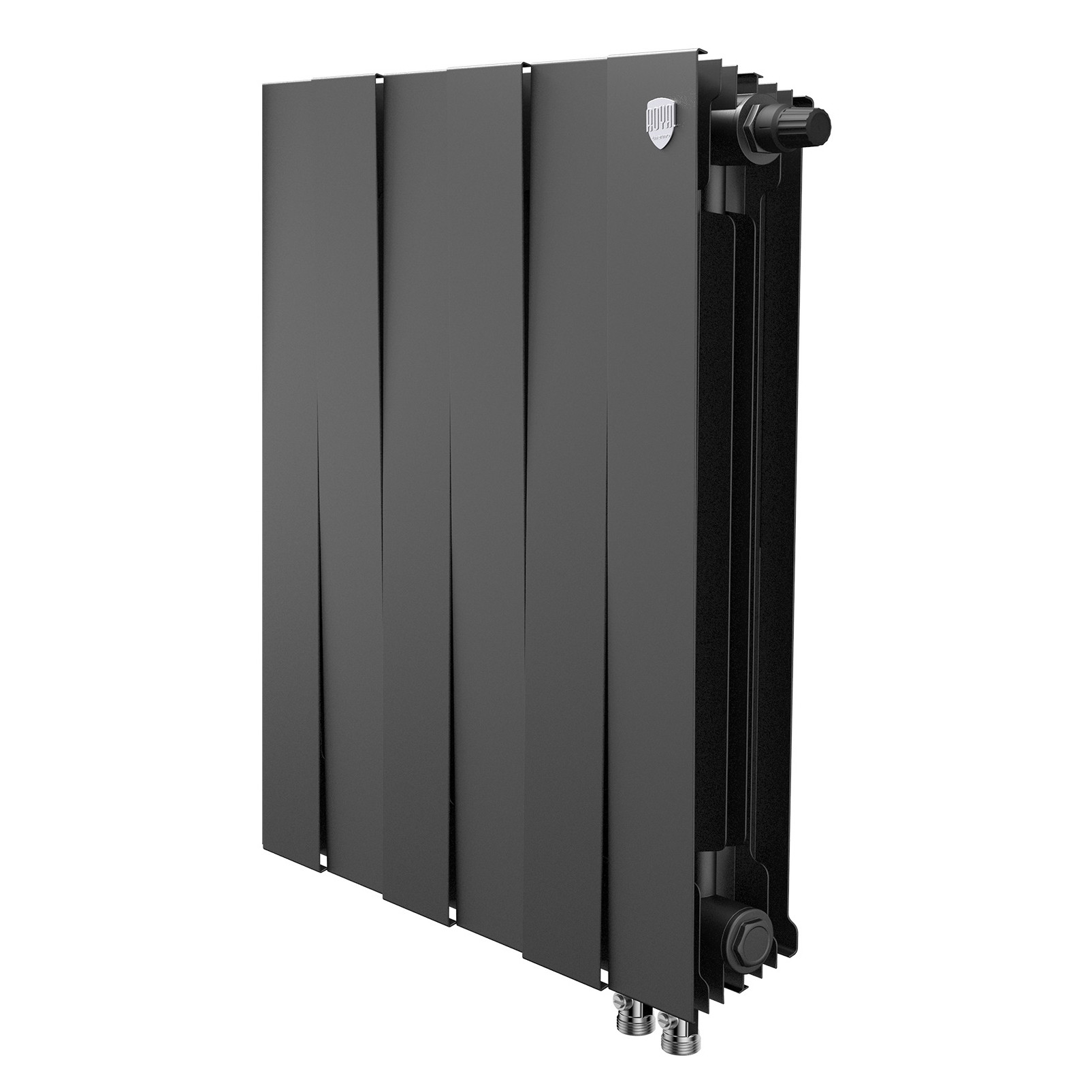 Радиатор биметаллический Royal Thermo PianoForte 500 Чёрный VR80 — 6 секц.